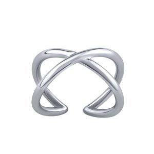 Strieborný otvorený prsteň Arin infinity