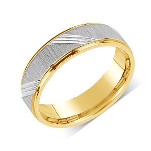 L'AMOUR snubný oceľový prsteň pre mužov aj ženy veľkosť obvod 54 mm