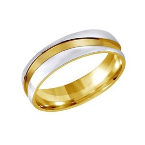 Snubný oceľový prsteň pre ženy a mužov MARIAGE veľkosť obvod 64 mm