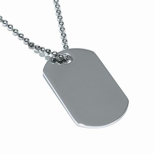 Oceľový prívesok DOG TAG - veľký