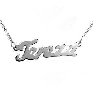 Strieborný náhrdelník s názvom TEREZA