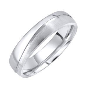 Snubný oceľový prsteň GLAMIS pre mužov aj ženy veľkosť obvod 64 mm
