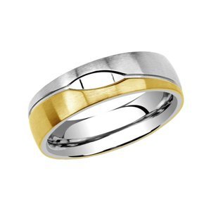 Oceľový snubný prsteň pre mužov LE BLANC veľkosť obvod 65 mm