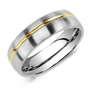 Snubný oceľový prsteň pre mužov PARIS veľkosť obvod 60 mm