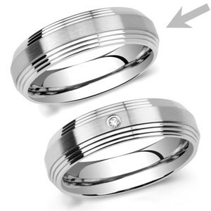L´AMOUR prsteň snubný pre mužov z chirugickej ocele veľkosť obvod 64 mm