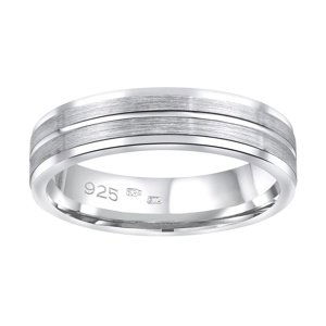 Snubný strieborný prsteň AVERY v prevedení bez kameňa pre mužov aj ženy veľkosť obvod 63 mm