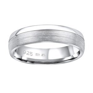 Snubný strieborný prsteň PARADISE v prevedení bez kameňa pre mužov aj ženy veľkosť obvod 50 mm