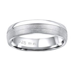 Snubný strieborný prsteň PARADISE v prevedení bez kameňa pre mužov aj ženy veľkosť obvod 64 mm