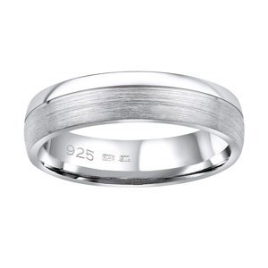 Snubný strieborný prsteň PARADISE v prevedení bez kameňa pre mužov aj ženy veľkosť obvod 59 mm