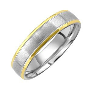 Snubný oceľový prsteň JOURNEY pre mužov aj ženy veľkosť obvod 61 mm