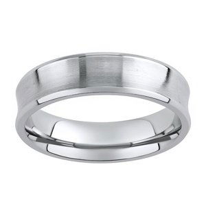 Oceľový prsteň - snubný - pre mužov RC2027-M veľkosť obvod 73 mm