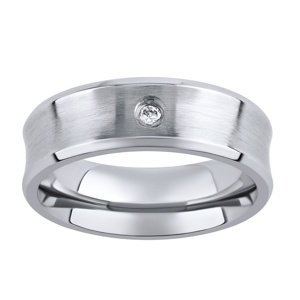Oceľový prsteň - snubný - pre ženy RC2027-Z veľkosť obvod 54 mm