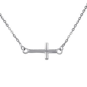 Strieborný náhrdelník Bree s krížikom