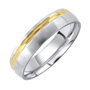 L´AMOUR snubný oceľový prsteň pre mužov a ženy veľkosť obvod 69 mm