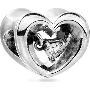 PANDORA Žiarivé srdce a plávací kameň 792493C01 (Ag 925/1000, 3,25 g)