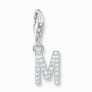 THOMAS SABO strieborný prívesok charm letter M silver 1941-051-14