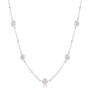 SOFIA strieborný náhrdelník so zirkónmi IS028CT523RHWH