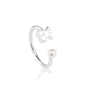 TOUS strieborný prsteň Dolls Ring with pearl 515915500