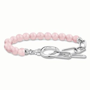 THOMAS SABO náramok Rose quartz A2134-035-9