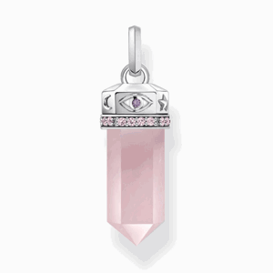 THOMAS SABO prívesok Hexagon Rose quartz PE955-640-9