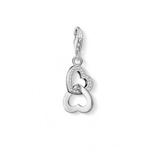 THOMAS SABO strieborný prívesok charm Hearts 0863-051-14