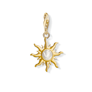 THOMAS SABO strieborný prívesok charm Sun with mother of pearl 1534-429-14