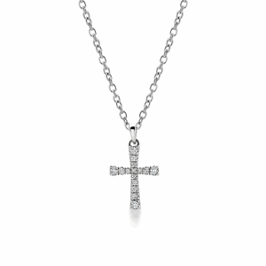 SOFIA strieborný náhrdelník s krížikom CAMN20770-S-CZ-SS