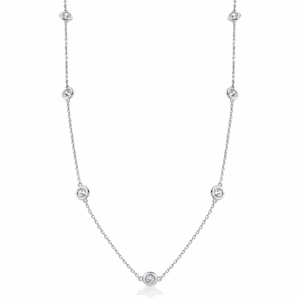 SOFIA strieborný náhrdelník so zirkónmi CJSJT02-3.5N
