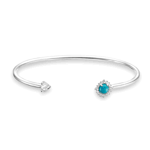 THOMAS SABO strieborný náramok Turquoise stone AR107-405-17