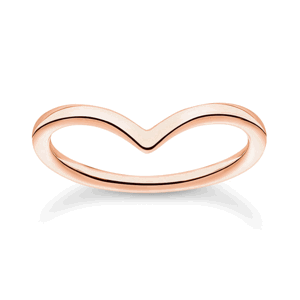 THOMAS SABO prsteň V-shape rose gold TR2393-415-40