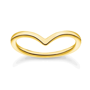THOMAS SABO prsteň V-shape gold TR2393-413-39