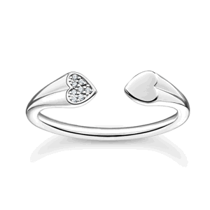 THOMAS SABO prsteň Hearts silver TR2392-051-14