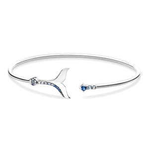 THOMAS SABO strieborný náramok Tail fin with blue stones AR109-644-1