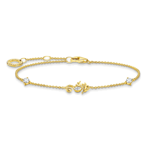 THOMAS SABO strieborný náramok Seahorse gold A2061-414-14-L19V