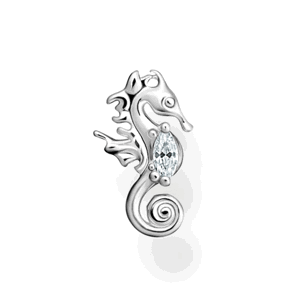 THOMAS SABO kusová náušnica Seahorse silver H2236-051-14