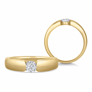 SOFIA DIAMONDS zlatý zásnubný prsteň s diamantom 0,25 ct BDRB00135YG