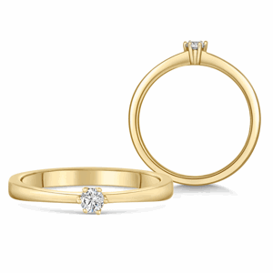 SOFIA DIAMONDS zlatý zásnubný prsteň s diamantom 0,15 ct BDRB00068YG