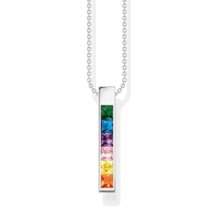 THOMAS SABO náhrdelník Colourful stones silver KE2113-166-7-L45V