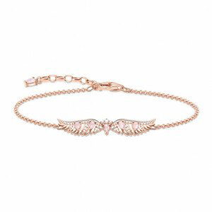 THOMAS SABO náramok Phoenix wing with pink stones rose gold A2069-323-9-L19v