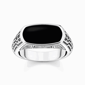 THOMAS SABO prsteň Black onyx silver TR2429-507-11