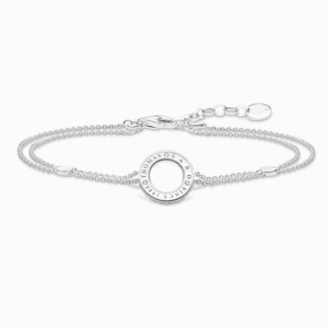 THOMAS SABO náramok Circle with white stone A1878-051-14