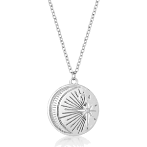 SOFIA strieborný náhrdelník s mesiacom a hviezdou CONZB100657