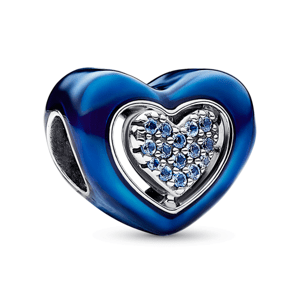 PANDORA korálka Modré srdce 792750C01