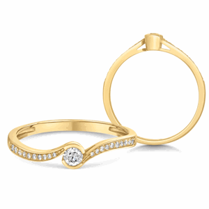 SOFIA DIAMONDS zlatý zásnubný prsteň s briliantmi CK50004491250