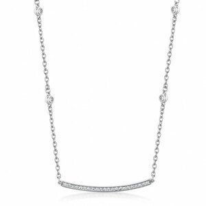 SOFIA strieborný náhrdelník so zirkónmi AUBGCG5ZZ0P-ZY