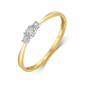 SOFIA DIAMONDS zlatý prsteň s diamantmi 0,044 ct GEMBG29397-16