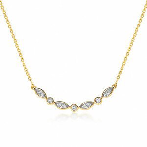 SOFIA zlatý náhrdelník so zirkónmi GEMCS30158-14