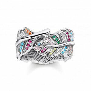 THOMAS SABO prsteň Feather silver TR2284-342-7