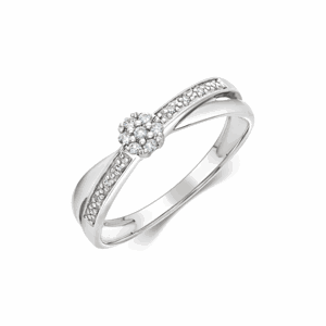 SOFIA DIAMONDS zlatý zásnubný prsteň s diamantmi 0,08 ct GEMBG24816-13
