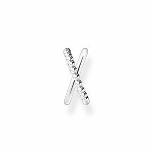 THOMAS SABO kusová náušnica Criss cross dots silver EC0023-001-21